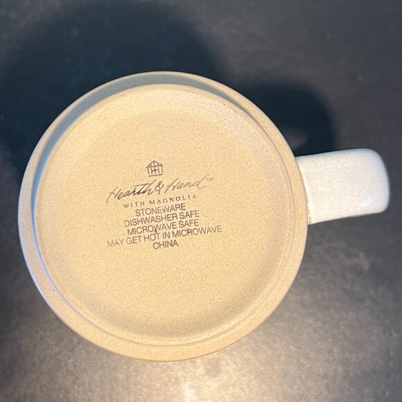 HEARTH & HAND with Magnolia Off-White Matte Finish Glaze Stoneware Mug. - Picture 8 of 9